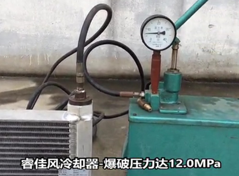 睿佳<font color='red'>風冷卻器</font>現(xiàn)場爆破實驗直播（版權所有 違者必究）