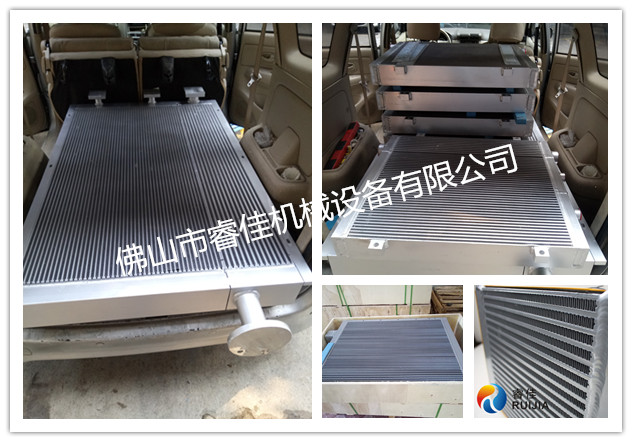 【非標定做】鋁制板翅式<font color='red'>空壓機冷卻器</font>同城送貨上門