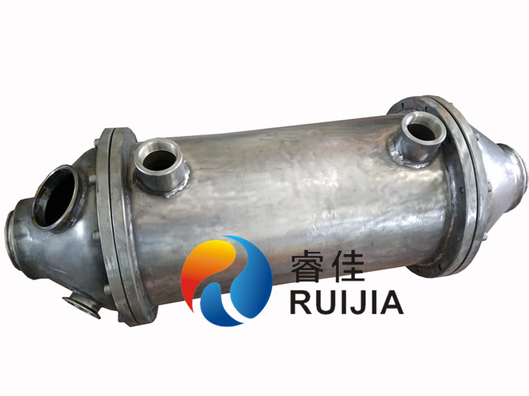 【北美】外國客戶定做12寸不銹鋼管式冷卻器