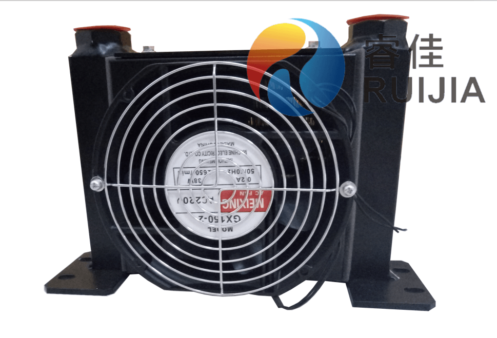 【睿佳新品】液壓站小型<font color='red'>風冷卻器</font>RJ-0608T